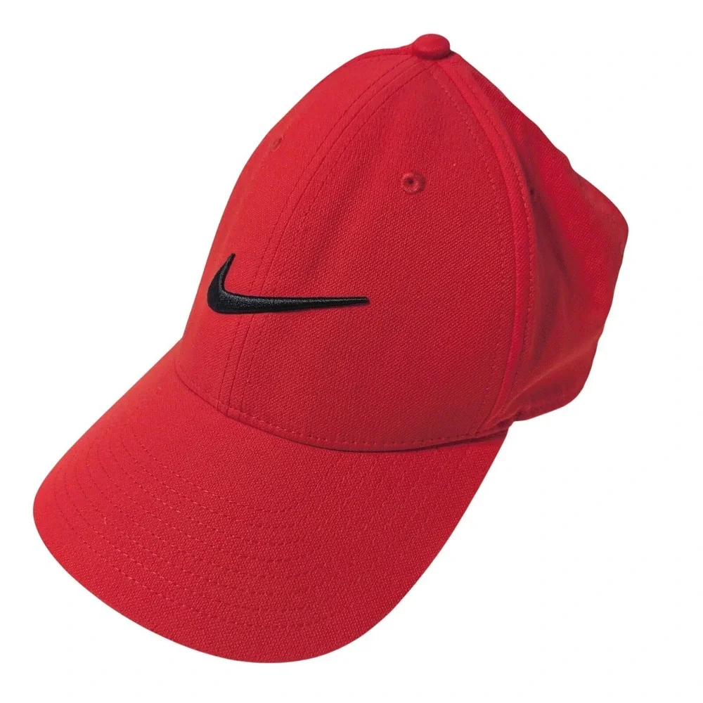 Nike Legacy91 Adjustable Hat University Red Black Swoosh CW6327-657 Mens OSFM